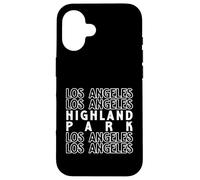 Highland Park Los Angeles LA CA para Hombres y Mujeres. Carcasa para iPhone 16