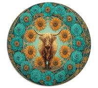Highland Vaca 1000 Piezas Rompecabezas para Adultos Solflower EstiloMandala para Amantes O Amigos Imposable 1000pcs (67.5x67.5cm)