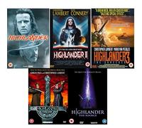 Highlander Complete Movie Anthology All Film [5 Discs] DVD Collection Boxset: Part 1, 2: Quickening , 3: Sorcerer , 4: End Game, 5: The Source + Extras