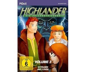 Highlander - Die Zeichentrickserie, Vol. 3 / Weitere 12 Folgen der kultigen Abenteuerserie (Pidax Animation) [Alemania]