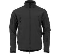Highlander Táctico Soft Shell Hombre Chaqueta Abrigo Impermeable Capucha Negro