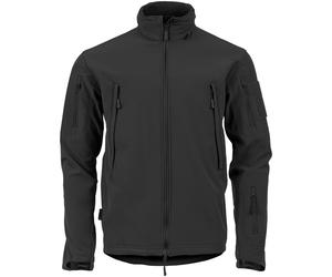Highlander Táctico Soft Shell Hombre Chaqueta Abrigo Impermeable Capucha Negro
