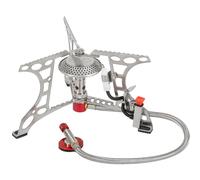 Highlander Triplex Estufa Compacta Al Aire Libre Portátil Excursionismo Metallic