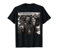 Highlander Último Día De Escuela Vacaciones De Verano Divertido Selfie Camiseta