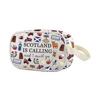 Highlands Scotland Travel - Bolsa de maquillaje transparente con cremallera para viajeros, Scotland Cbag Eu, Multifuncional: