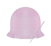 Highlight hair cap highlight hood reusable salon hairdressing cap with metal hook needle silicone