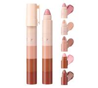 Highlighter Eyeshadow Stick | Full Coverage Lipstick | Lip & Eye Crayon | Non-stick Eyeshadow | Multi-use Makeup Pen | Long-lasting Highlighter For Women's Lips & Eyes