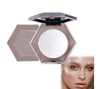 Highlighter Makeup Iluminador Facial Paleta De Iluminadores De Maquillaje con Espejo Blanco Powder Glow Crea un Brillo Deslumbrante