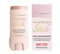 Highlighter Makeup Stick - 5g Face Glaze Setting Cosmetics for Evaluation | Long-Lasting Highlighter Stick with Resilient Build for Women Girls Beginners Daily Utility