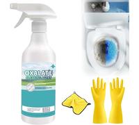 Highly Effective Oxalic Acid Toilet Cleaner - Toilet Bowl Cleaner Spray, High Concentration Oxalic Acid Toilet All-purpose Cleaner and Stain Remover for Bathroom, Efficient Stain Remover (1)
