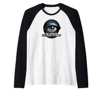 Highly Informed Not Paranoid Eye Design Camiseta Manga Raglan