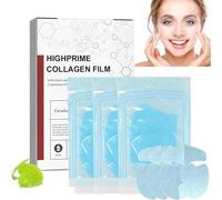 Highprime Collagen Film Mask Melting Collagen Film Soluble Collagen Hydrating Face Mask Tighten Skin Smooths Out Fine Lines Wrinkles (1box)
