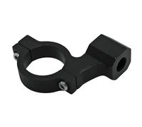 HIGHSIDER Abrazadera de espejo inteligente negra con rosca a la derecha para CNC, para manillar de 1 pulgada, negro