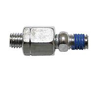 HIGHSIDER Adaptador de espejo M8 rosca izquierda a M8, cromo, plata