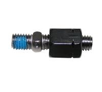 HIGHSIDER Adaptador de espejo M8 rosca izquierda a M8, negro, negro