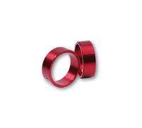 HIGHSIDER Anillo de color para pesos de manillar, rojo