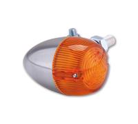 HIGHSIDER Bombilla indicadora de luz de bala inteligente Cuerpo Plata / Lente Naranja (1pc), Delantera y Trasera