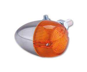 HIGHSIDER Bombilla indicadora de luz de bala inteligente Cuerpo Plata / Lente Naranja (1pc), Delantera y Trasera