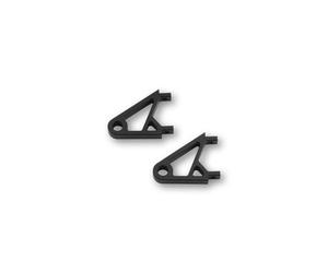 HIGHSIDER CNC Alu soporte de lámpara XS, anodizado negro, par, negro, tamaño 65 mm