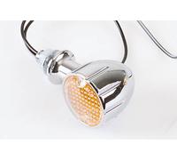HIGHSIDER Cuerpo de indicador mini Smart Arizona Bulb Chrome / Lens Orange (par), delantero y trasero, blanco
