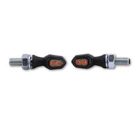 HIGHSIDER Cuerpo del indicador LED Smart Crumb Negro / Lente ahumada (par), delantero y trasero, negro