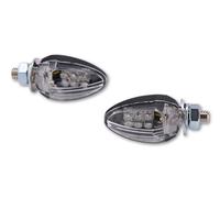 HIGHSIDER Cuerpo del indicador LED Smart Drop Negro / Lente transparente (par), delantero y trasero