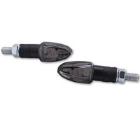 HIGHSIDER Cuerpo del indicador LED Smart Lizzard Negro / Lente ahumada (par), delantero y trasero, negro