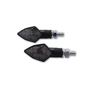 HIGHSIDER Cuerpo del indicador LED Smart Rock Negro / Lente ahumada (par), delantero y trasero