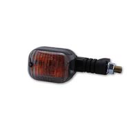 HIGHSIDER Cuerpo indicador de bombilla estilo Smart Duc negro / lente ahumada (1pc), delantero izquierdo y trasero derecho, negro