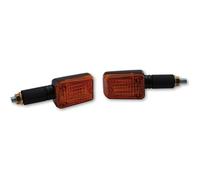 HIGHSIDER Cuerpo indicador de bombilla mini inteligente negro / lente naranja (par), delantero y trasero