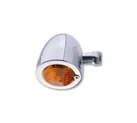 HIGHSIDER Cuerpo indicador de bombilla plana Smart Bullet Chrome / Lens Orange (1pc), delantero y trasero