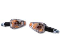 HIGHSIDER Cuerpo indicador de bombilla Smart Big Peak Negro / Lente transparente (par), delantero y trasero
