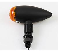 HIGHSIDER Cuerpo indicador de bombilla Smart Micro-Bullet negro / lente naranja (par), delantero y trasero