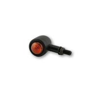 HIGHSIDER Cuerpo indicador de bombilla Smart Old School Typ 1 negro / lente naranja (par), delantero y trasero