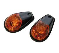 HIGHSIDER Cuerpo indicador de bombilla Smart Verkleidungsblinker negro / lente ahumada (par), frontal