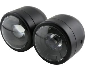Highsider Doble faro principal led Par, negro mate