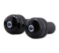HIGHSIDER Extremos de manillar smart moleteados negros, para manillares de acero, negro