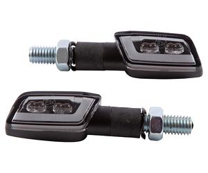 Highsider Formulario-TS Intermitentes LED, par cristal tintados, par, negro