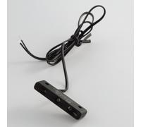 HIGHSIDER Iluminación de matrícula micro LED inteligente negra (1 pieza), negro