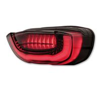 HIGHSIDER Luz trasera LED inteligente Negro estilo Honda, aprobado E (1 pieza)