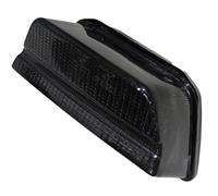 HIGHSIDER Luz trasera LED inteligente Negro Estilo Kawasaki, aprobado E (1 pieza), negro