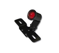 HIGHSIDER Luz trasera LED inteligente Old School Tipo 3 con soporte para placa de matrícula Negro Aprobado E (1 pieza), negro