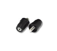 Highsider M8 Pesos Manillar Aluminio Negro para 1" Espejo Extremo Del Kawasaki