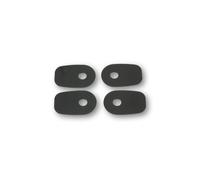 HIGHSIDER Placas de montaje inteligentes Indy Spacer Negro para varios Kawasaki, negro