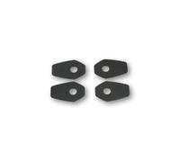 HIGHSIDER Placas de montaje inteligentes Indy Spacer Negro para varios Kawasaki, Yamaha, Suzuki, negro