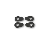 HIGHSIDER Placas de montaje smart Indy Spacer Aluminio Negro, Para Varios Yamaha, negro