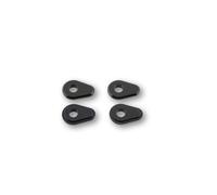 HIGHSIDER Placas de montaje smart Indy Spacer Aluminio Negro, para Yamaha, negro
