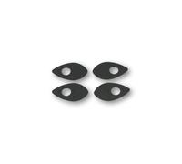 HIGHSIDER Placas de montaje smart Indy Spacer Negro para Varios, Ducati, Honda, negro