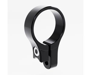 HIGHSIDER pro Clamp Silk Black para vástago de espejo de extremo de manillar (1 pieza)