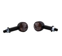 HIGHSIDER Smart Arizona Bulb Mini Cuerpo de indicador Negro / Lente ahumada (Par), Delantero y trasero
